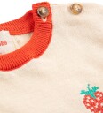 Bobo Choses T skjorte   Strikk   Piksel Strawberry   Offwhite   Bobo Choses   18 md   T skjorte   Hvit