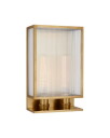 Visual Comfort York 16" Double Box Sconce Brass