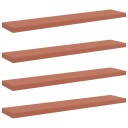  Vegghylle 4 pcs Rød 120 x 23,5 x 4 cm Konstruert tre