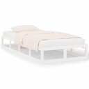 vidaXL Sengeramme hvit 100x200 cm heltre