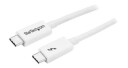 StarTech.com Thunderbolt 3 (20Gbps) USB C Cable - White - 1m