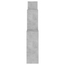 vidaXL Kubeformet vegghylle betonggr? 80x15x78,5 cm sponplate