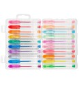 Ooly Mini Doodlers, Gelépenn Med Hette, Blå, Cyan, Grønn, Grå, Lyseblå, Lysegrønn, Lys Fiolblå, Lyserosa, Oransje, Rosa, Lilla,..., Flerfarget, Gjennomsiktig, Rund, Ambidekstriøs, Plastboks