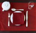 Georg Jensen Damask Christmas spisebrikke 2-pk 50x38 cm dyp rød
