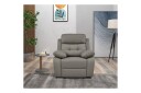 Recliner Lannilis Lys grå, PU/tre/metall, Manuell hvilestol - Lys grå, PU/tre/metall, Manuell hvilestol