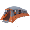 Familietelt med tak Grå og Oransje 762 x 655 x 218 cm taft