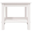 vidaXL Salongbord hvit 50x50x45 cm heltre furu
