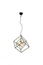 Cubes taklampe svart/messing E27