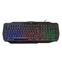 Deltaco GAMING - Tastatur, mus, hodesett og musematte sett - Nordisk - Svart