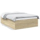  Sengeramme sonoma eik 140x200 cm konstruert tre 8721102615634