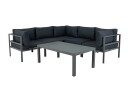Venture Design Copacabana sofagruppe Khaki med grå pute 3 hjørne, 2 midtdel & bord 120 x 70 cm