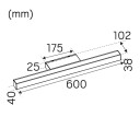 Hide-A-Lite Mirro Speilarmatur hvit 3000 K Belysning