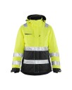 Blåkläder 487219873399XS Synlighetsjakke dame , varselgul/svart , vinter Str . XS