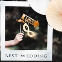 Partydeco Fotoprops Bryllup PBF2