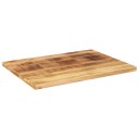  Bordplate 80x60x3,8 cm rektangulær grovt heltre mango