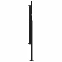  Uttrekkbar sidemarkise svart 100x500 cm 4004384