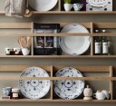 Royal Copenhagen Musselmalt Halvblonde tallerken flat 27 cm