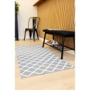 Plastteppe Hilma Wave   70x150 cm Grå