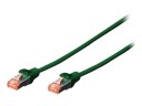 Digitus Professional Koblingskabel Rj-45 Hann Til Rj-45 Hann 10 M Sftp Cat 6 Med Støvel Halogenfri Formstøpt Uten Hindringer Grønn En Pakke 5