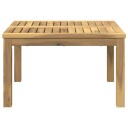 vidaXL Kaffebord Hvit 60 x 60,5 x 36 cm Solid akasietre