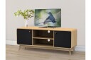 Olivet Tv-benk 140 cm - Natur/Svart