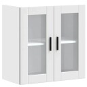  Veggmontert kjøkkenskap med glassdør Porto hvit 8721158424938