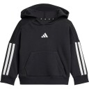 adidas 3-Stripes FL Hood Joggingpak Barn Svart 74
