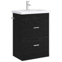  Badskapinet under vask Svart eik 56 x 37,5 x 81 cm