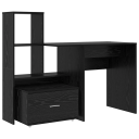  Skrivebord Svart eik 131.5 x 50 x 106.5 cm Konstruert tre