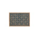 Rxs Kokosfiber dørmatte med blomsterdesign