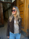 Clermonte Ally Goat Suede Jacket