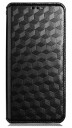 INCOVER Alcatel 1S (2021) / 3L (2021) PU Skinn Flip Deksel med Lommebok - Rombe - Svart