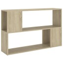 vidaXL Bokhylle sonoma eik 100x24x63 cm sponplate