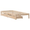  Sengeramme med skuffer 75x190 cm heltre furu