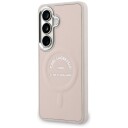 Karl Lagerfeld Embossed Ring RSG Logo MagSafe Case for Samsung Galaxy S26 - Pink