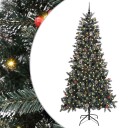  Kunstig juletre med 300 LED grønn 129,5 x 129,5 x 240 cm