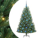  Kunstig sammensatt juletre grønn 150 cm PVC og metall