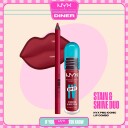 NYX PROFESSIONAL MAKEUP Stain & Shine Duo Lip Combo 15 Goal Getter + 0