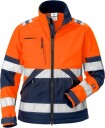 Fristads Softshelljacka 4183 Wyh Klass 2, Dam Varsel Orange/marinblå L