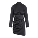 Isabel Dress Black M Satin party dress