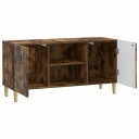  TV skap 102 x 34,5 x 50 cm Røkt Eik Konstruert tre