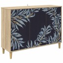 vidaXL Serviesskap DOKKUM Sonoma 102 x 33 x 75 cm Konstruert tre