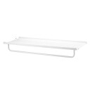 String hylleplate metall hvit 78x30 cm lav kant