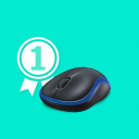 Logitech M185 Trådløs Optisk Mus 1000 DPI Kompakt Blå