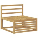  Ute Midt Sofa Solid akasietre Hvit 83 x 79 x 73 cm
