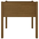 vidaXL Plantekasse honningbrun 70x70x70 cm heltre furu