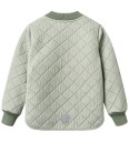 Wheat Termojakke Loui Green Stripe Wheat 7 år 122 Termoklær Grønn Hvit