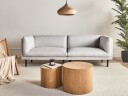 3 seters sofa Vorgod Stoff   Lysegrå
