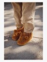 Liewood Alban Bear Pile Boot Slipper   Brown   24