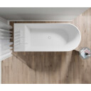 Copenhagen Bath Frittstående Badekar Kanal Hvit Matt 180x75cm